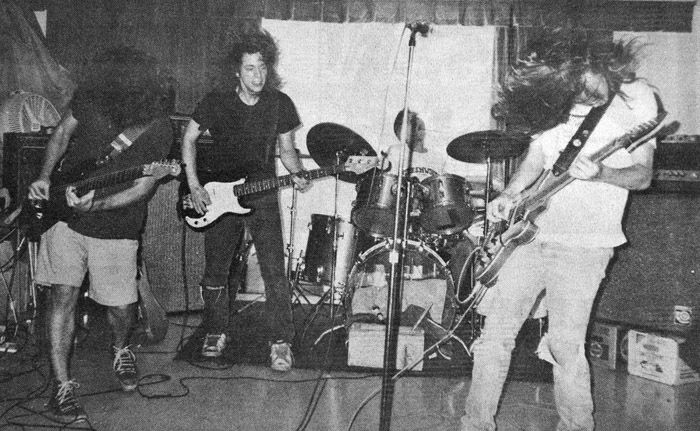The Hollowmen perform in 1989