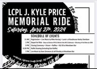 LCPL J. Kyle Price Memorial Ride (Last Minute Add - Come out and support this benefit!)