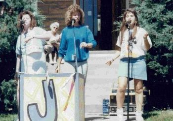 Candy (center) age 16
