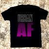 Urban AF Neon Pink on Black Tee 