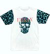 Urban Skull and Teal Leopard Sublimated Dri-fit Tee