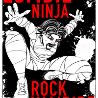 Zombie Ninja Rock Vampire - Art Print