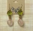 Statement Pink and Green Earrings