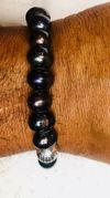 Peacock Pearl & Onyx Bracelet