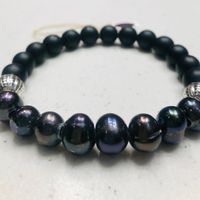 Unisex Tahitian Pearl Stretch Bracelet