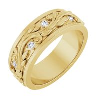 Eternal Elegance 14K Yellow Gold Diamond Ring