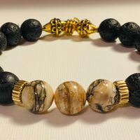 Mammoth Fossil Stretch Bracelet