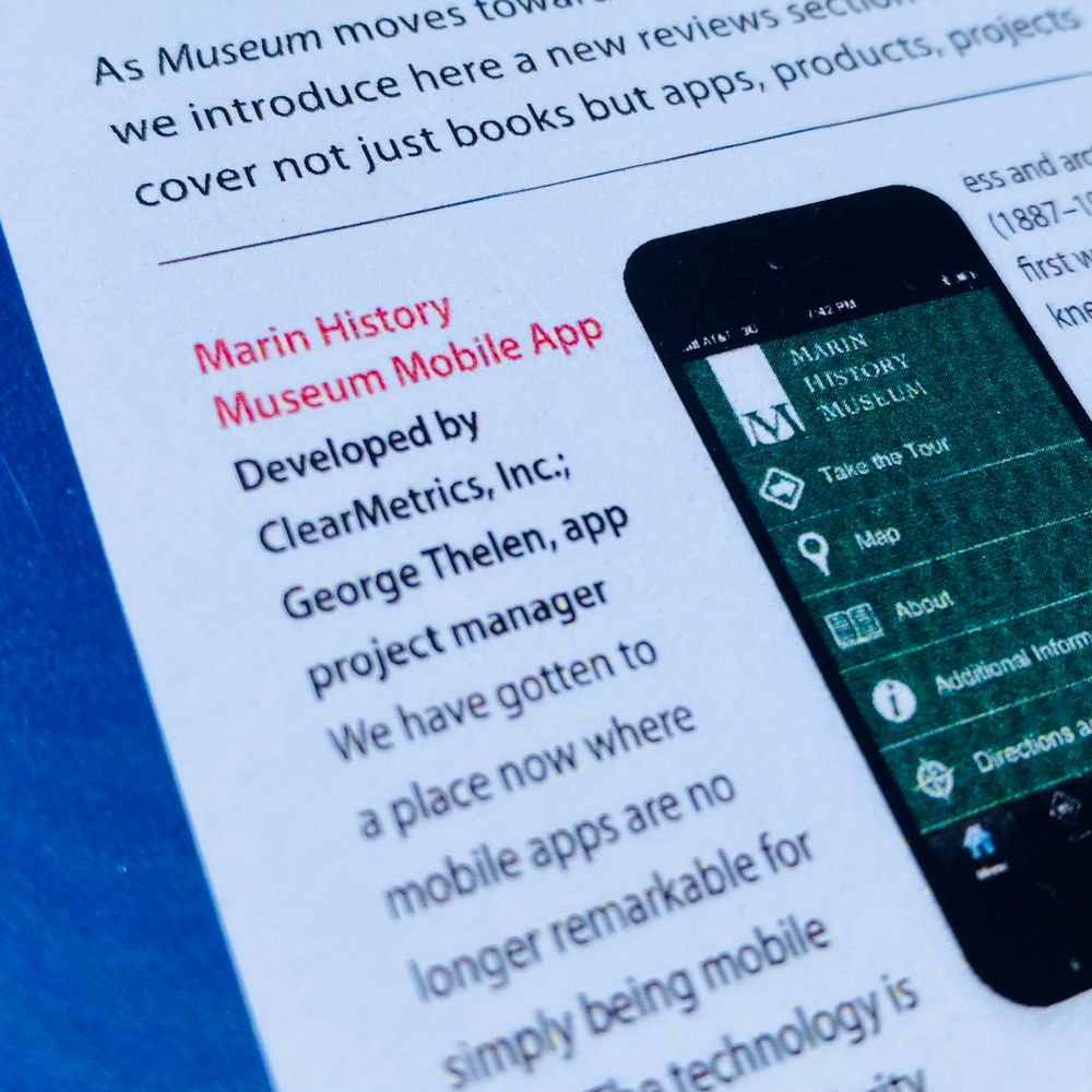 Museum Magazine Thelen Creative Smartphone App Review