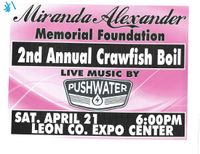 Miranda Alexander memorial fund crawfish boil