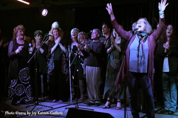 Feelin the love singing at the Posi Music Fest all sing finale - I am far right. Jan. Orlando FL
