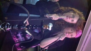 Smoking Hookah with a Big Gad Gina
