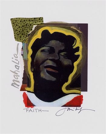 Mahalia jackson / In The Beautiful Tomorrow 8x10 Mixed Media Collage / signed & framed Price: $55. ( includes shipping ) Buy/store
