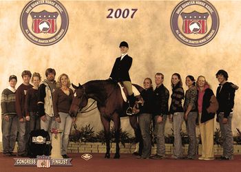 Pine Chex Cruiser Novice Youth Equitation Finalist
