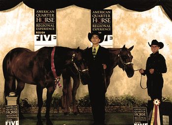 MustBeMyImagination and Lucky Asset Champion Amateur Showmanship Reserve Champion Amateur Showmanship
