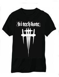 Hi-Tech Hate White Logo/Black T-Shirt