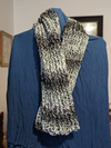 Handmade Scarf by Jenn Coffey, gray and black