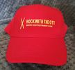 Rock With The Ott baseball cap red.