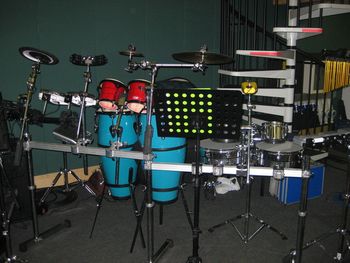 My percussion rig from the front
