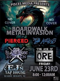 Boardwalk Metal Invasion: with Black Rose Rebellion  NO Cover for this Show!