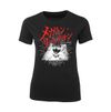 Psychedelic "Guitar Wolf Logo"  Esoteric Cat Shirt Womens