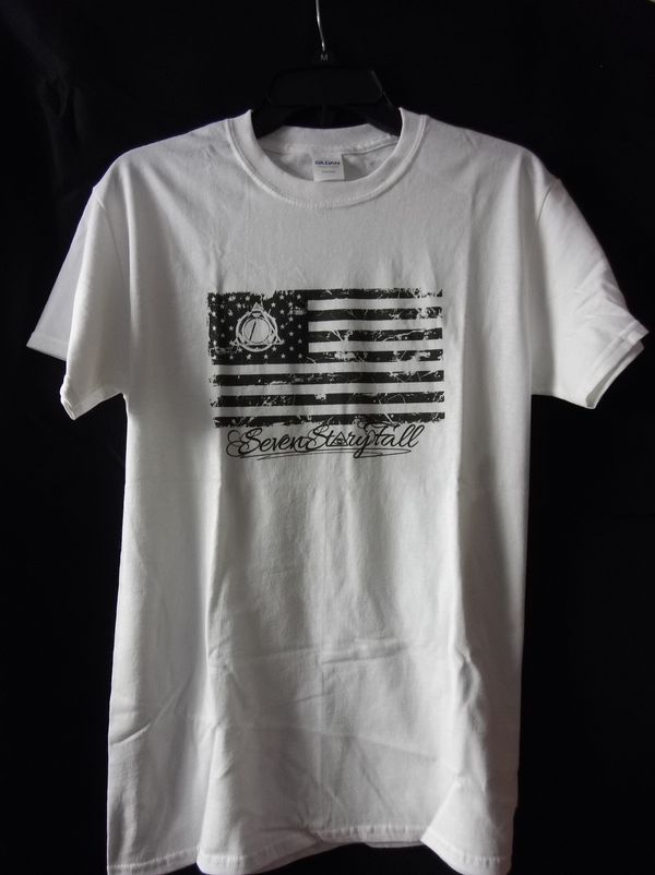 White & Black "Resistance flag" t-shirt (unisex)