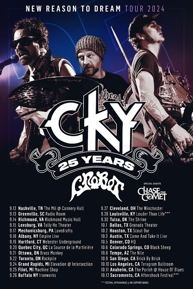 CKY, Chase the Comet, CRobot, new reason to dream tour 2024