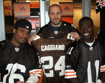 Josh Cribbs, Mike Furrey & Mohamed Massaquoi Rocktober 2009
