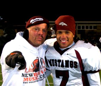 Maple Beat Lake Catholic 27-17 Shaq Washington & I after the win! It was cold, but fun! 11.26.2010
