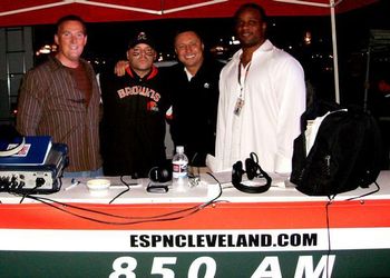 ESPNCleveland in the Munilot, Michael Reghi, Munch,Cherry & Joey Caggiano
