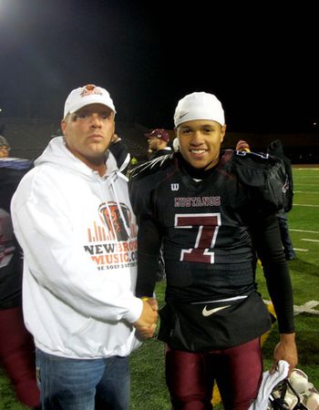 Shaq Washington & I after Maple Heights beats Olmsted Falls, 48-16 MUSTANG POWER! 11.19.2010
