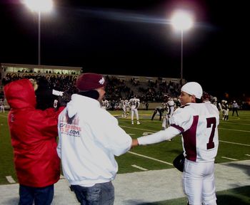 Maple Beat Lake Catholic 27-17 Shaq Washington & I with seconds left on the clock for Lake. It was cold, but fun! 11.26.2010
