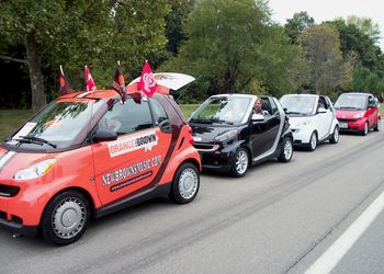 SMARTDAWG & SMART CARS in the WOOLLY BEAR PARADE 9.26.2010
