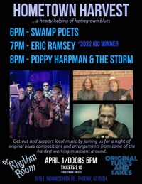 Hometown Harvest at the Rhythm Room, w/Swamp Poets, Poppy Harpman and the Storm