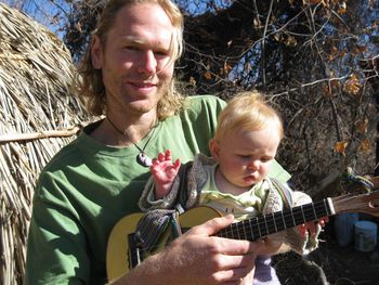 me and little grace with the cavaquinho
