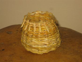 twined yucca basket

