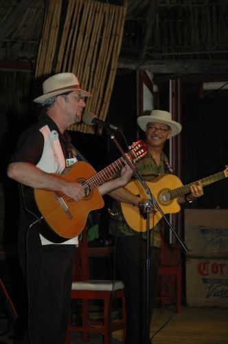 With Jose Molina Serrano at The Zihuantanejo International Guitar Festival
