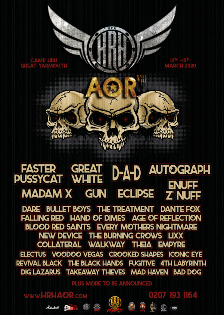 Hard Rock Hell AOR @ Camp HRH - Mar 13 2020, 5:00PM