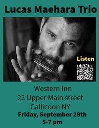 Western Inn - Lucas Maehara Trio:  David Christian on drums and Jeff Anderson on bass