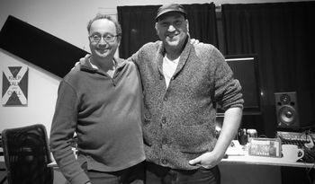 Myself and Martin Bennett, recording engineer/arranger at Studio Loco. Photo: BC
