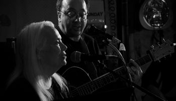 With Cathy Watt at Mariposa Café. Photo: Jacques Bernier
