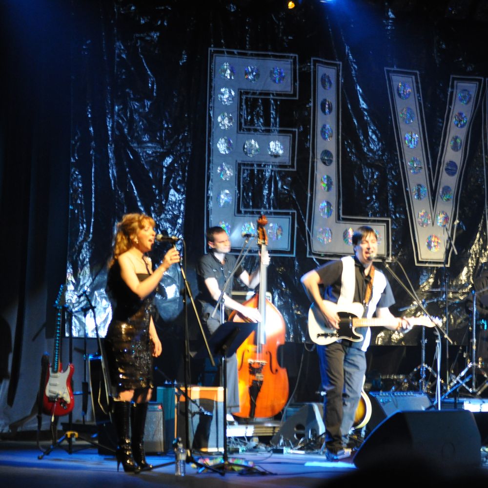 Joy Chapman and band performing live