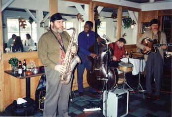 Lew playing at Dockside in Tarrytown 1993
