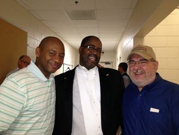 Branford Marsalis after his concert at the Phil in Naples Dec 2012 with Kevin and Lew
