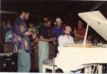 Lew with Grover Washington, Jr & Bob Dorough Cancun 1992
