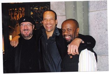 Lew with Earl Gardner and Leon Pendarvis, last show Lew played with SNL 2005
