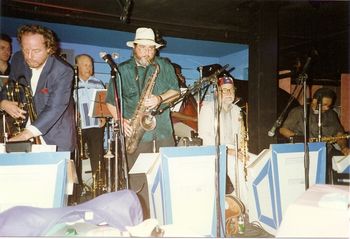 Lynn Welshman Tentet at A-Train in NY 1992 w/Lynn, Joe Shepley, Lew, George Young, Frank Wess
