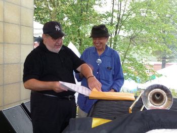 Lew with Bob Dorough
