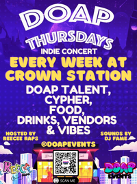 DOAP Thursdays - INDIE CONCERT | Hosted & Curated by ReeCee Raps