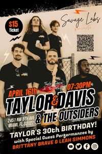 Leah Simmons and Friends // Taylor James Davis and The Outsiders LIVE at Savage Labs 