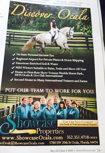 Feature rider/model in Showcase Prop Ad May 2015

